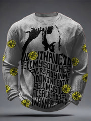 Men's iLemon Roses Music Lover Printed Waffle Tops
