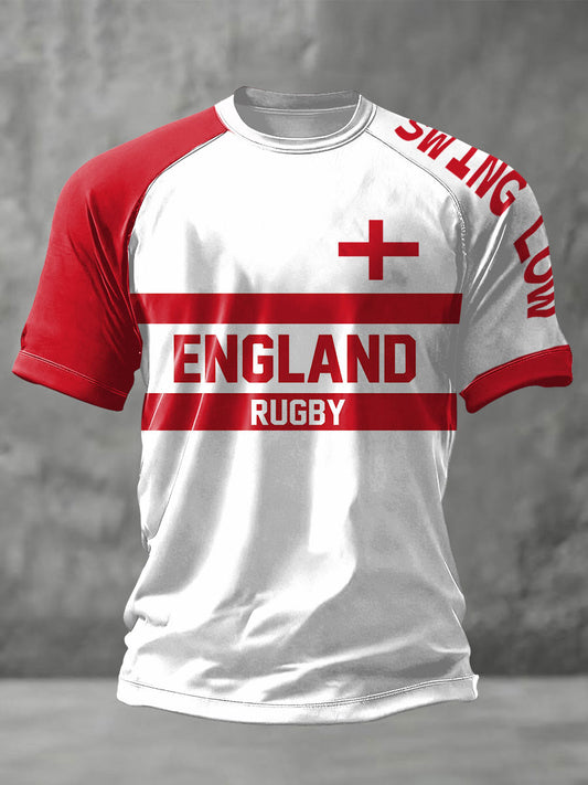 Men's England Rugby Lover Printed T-shirt