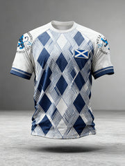 Men's Scotland Football Lover Printed T-shirt