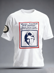 Men's UK Mods Music Lover imitation cotton short-sleeved T-shirt