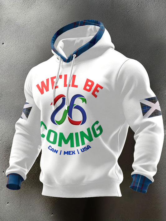 Men's Scotland Football Lover Printed Hoodie