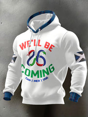 Men's Scotland Football Lover Printed Hoodie