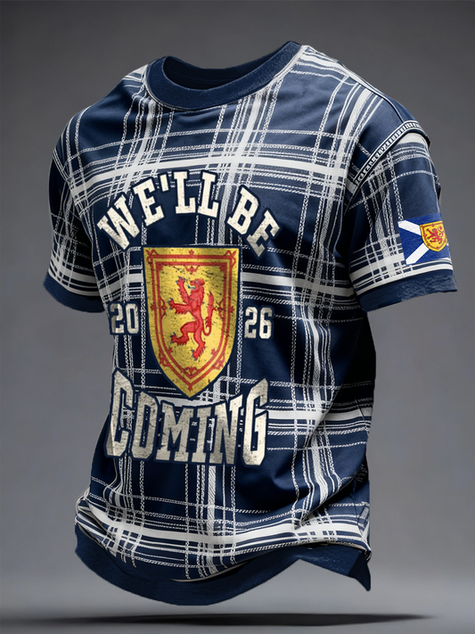 Men's Scotland Football Lover  Printed T-shirt