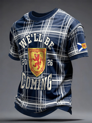 Men's Scotland Football Lover  Printed T-shirt