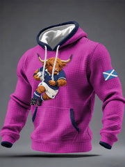 Men's Scotland Rugby Lover Printed Hoodie