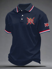 Men's British Style Printed Shirt
