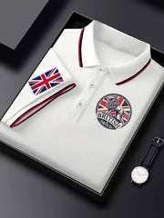 Men's Vintage England Flag Lion British Proud Casual Shirt