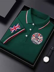 Men's Vintage England Flag Lion British Proud Casual Shirt