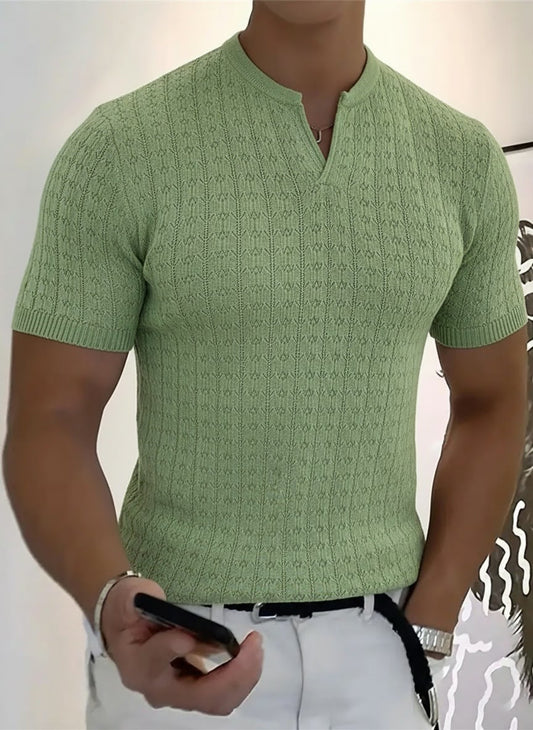 Men's Business V-neck T-shirt