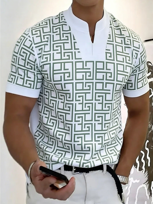 Men's Business V-neck T-shirt