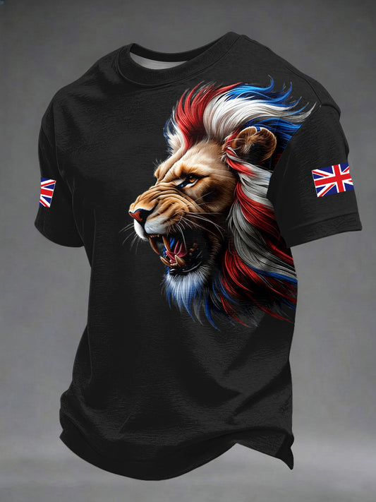 Men's British Style Printed T-shirt