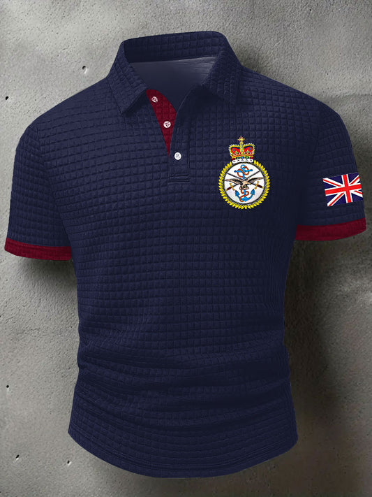 Men's BRITISH ARMED FORCES Print Casual Short Sleeve Top