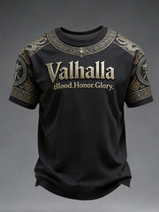 Men's Viking-style Printed T-shirt