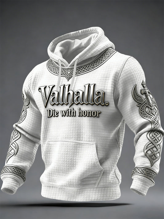 Men's Viking-style Valhalla Printed Hoodie