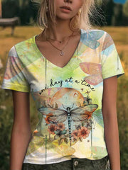 Women's Mental Health Inspiration Quotes Print T-shirt