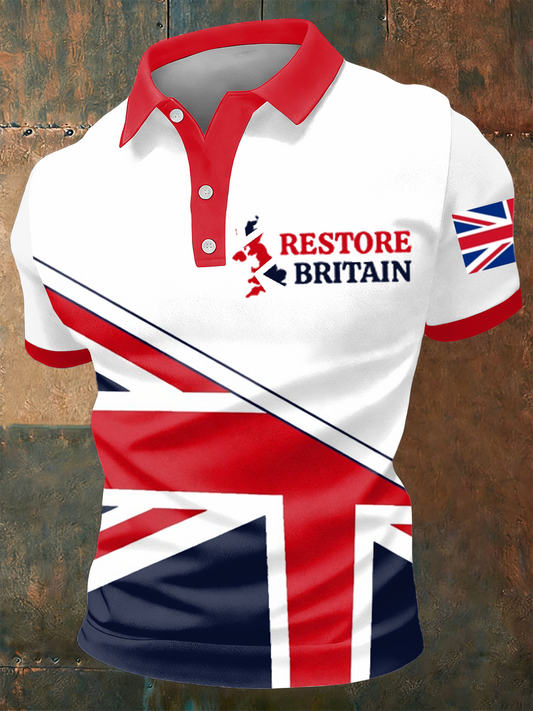 Men's Restore Britain polo shirt