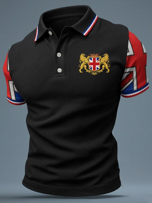 Men's British Style Printed Shirt