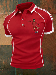 Men's Legend 11 Print Gift For Soccer Fans Casual Polo