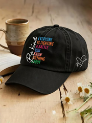 Unisex Be Kind Mental Health Awarenes Resort Hawaiian Design Print Hat