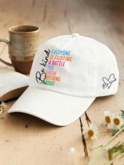 Unisex Be Kind Mental Health Awarenes Resort Hawaiian Design Print Hat