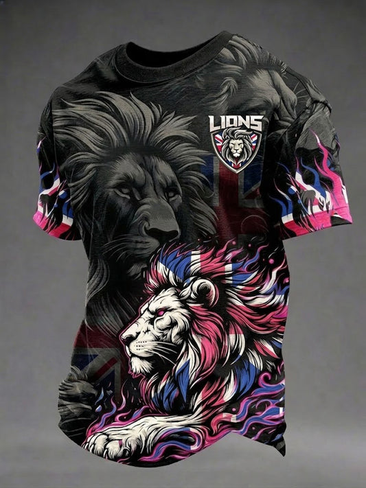 Men's British Lion Printed T-shirt
