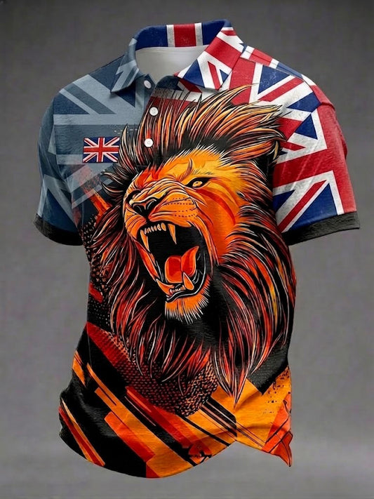 Men's British Lion Printed Shirt