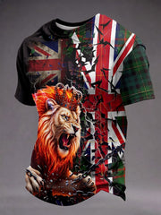 Men's British Lion Printed T-shirt