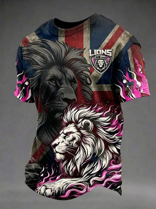 Men's British Lion Printed T-shirt