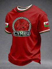 Men's Welsh Dragon Printed T-shirt