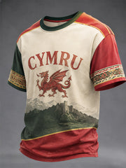 Men's Welsh Dragon Printed T-shirt