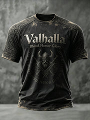 Men's Valhalla Printed Casual short sleeves t-shirt