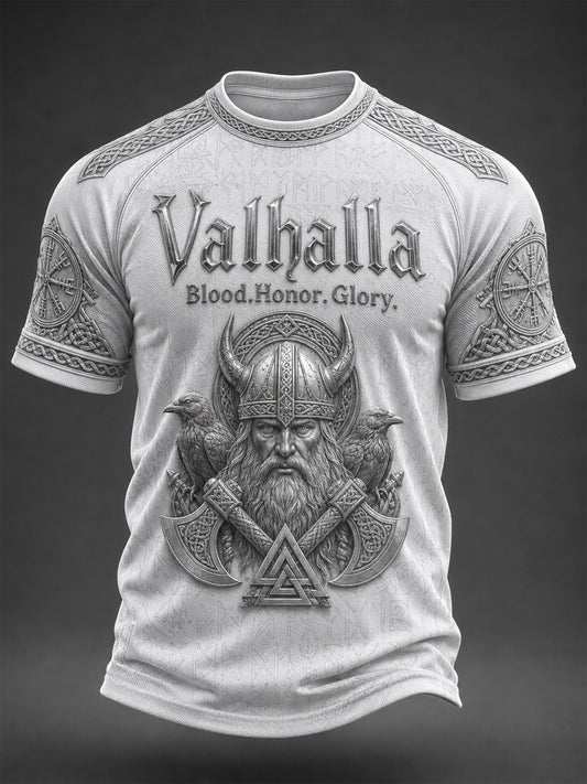 Men's Valhalla Printed Casual short sleeves t-shirt
