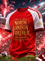 Men's Gift For Football Fans Print Casual Tee