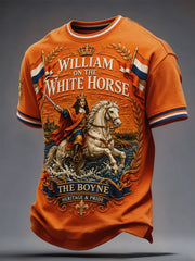 Men's 12th July Orangmen's Day Art Printed T-shirt