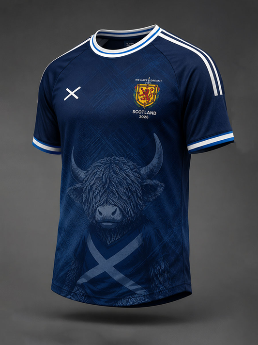 Men's UK Football Lover Scotland Printed short sleeve t-shirt