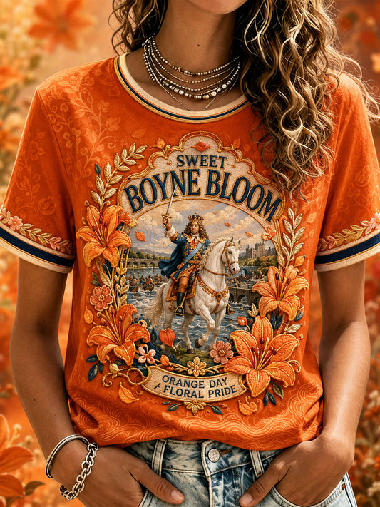 Women's 12th July Orangemen's Day Art Printed T-shirt