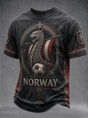 Men's Norway Football Fan Design T-shirt