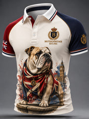 Men's British Style Printed Shirt