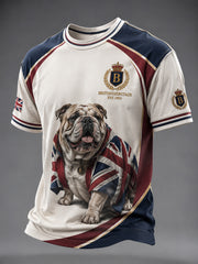 Men's British Style Printed T-shirt