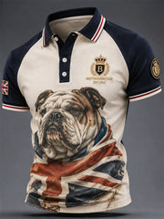 Men's British Style Printed Shirt