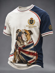 Men's British Style Printed T-shirt
