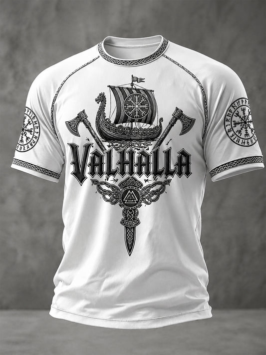 Men's Valhalla Printed Casual short sleeves t-shirt