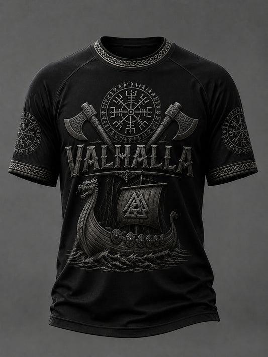Men's Valhalla Printed Casual short sleeves t-shirt