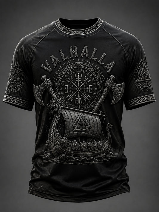 Men's Valhalla Printed Casual short sleeves t-shirt