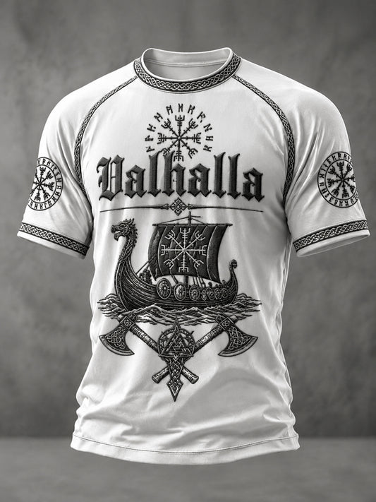 Men's Valhalla Printed Casual short sleeves t-shirt