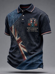 Men's UK Veteran PTSD Awareness Printed Casual Tops --
