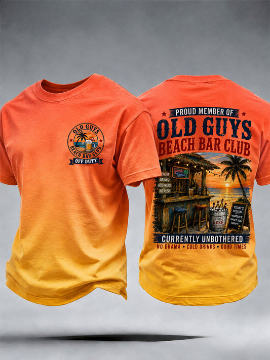 Men's Old Guys Beach Bar Club T-shirt