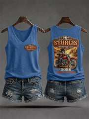 Women's Motorcycle Rally Printed Tank Top