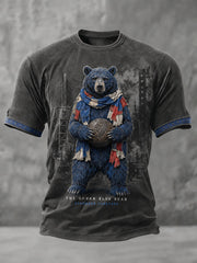 Men's Glasgow Football Lover Art Printed T-shirt