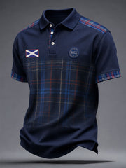 Men's Glasgow Football Lover Art Printed Casual Tops